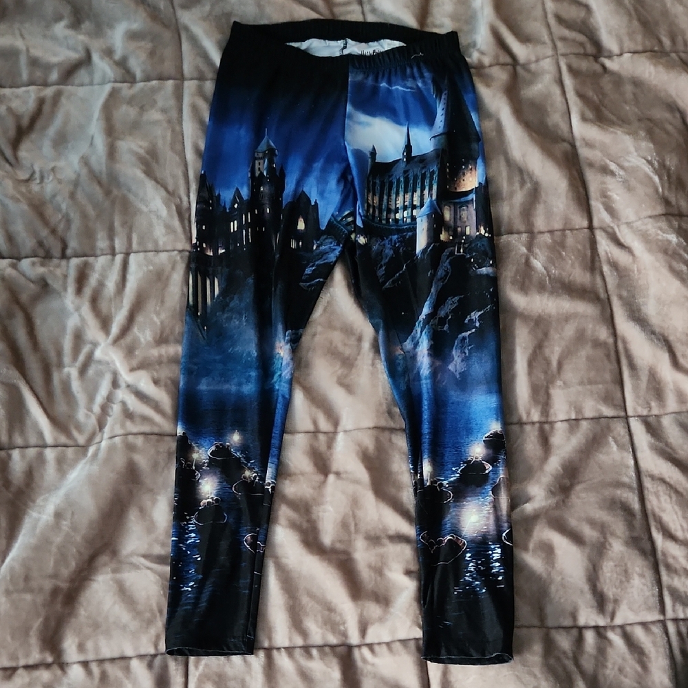 Warner Bros. Harry Potter Black and Gray Leggings
